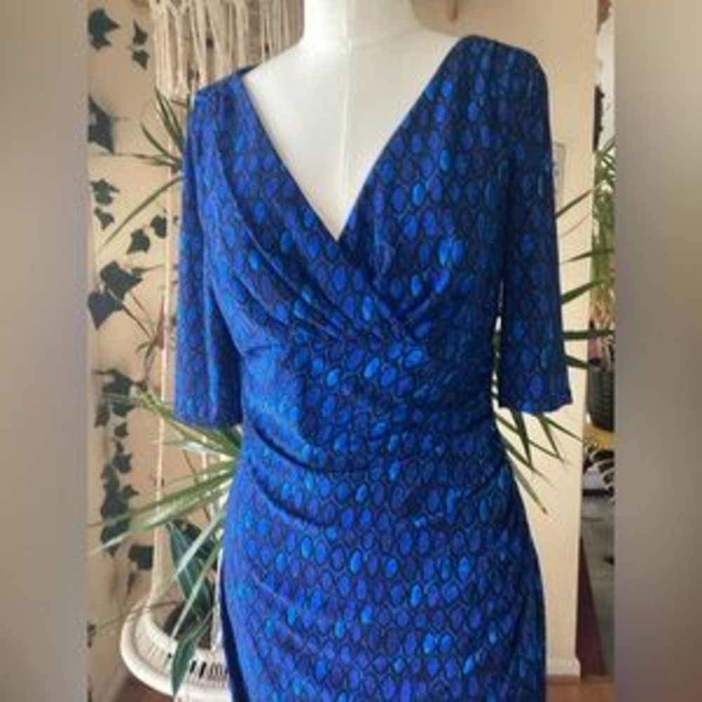 Ralph Lauren dress size 8 in Blue - Picture 4 of 5
